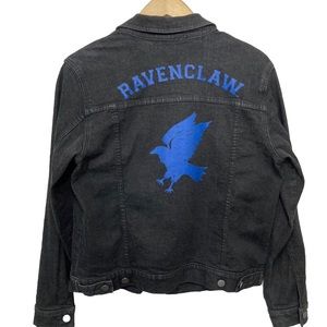Harry Potter Ravenclaw House denim Jacket Womens Size Medium Hot Topic Black
